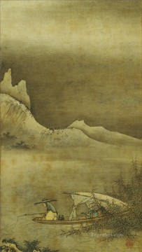 paisaje Kano Masanobu japonés Pinturas al óleo